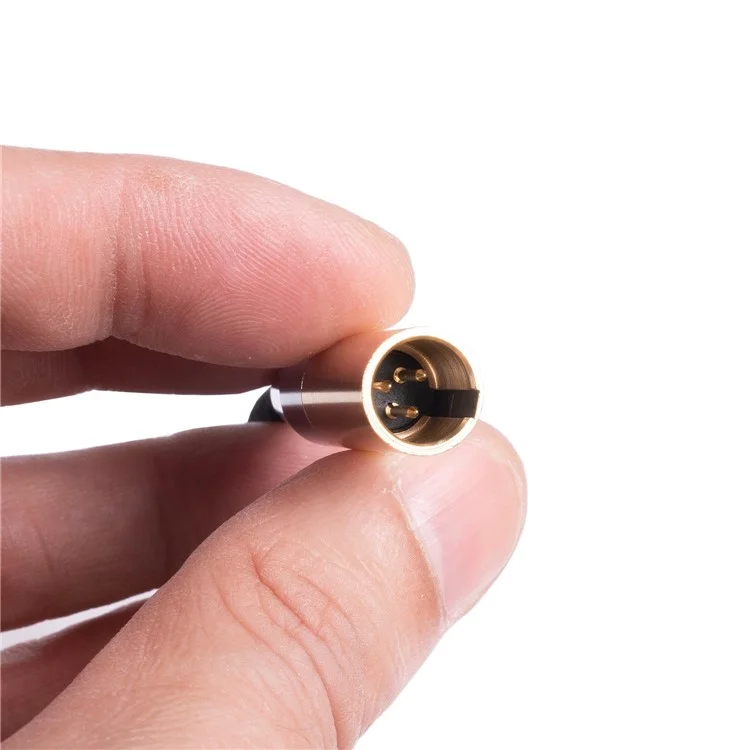 Innengewinde 3,5 mm Klinke zu 3-poliger Mini-XLR vergoldeter Adapter-Kabel für Mikrofone Kameras