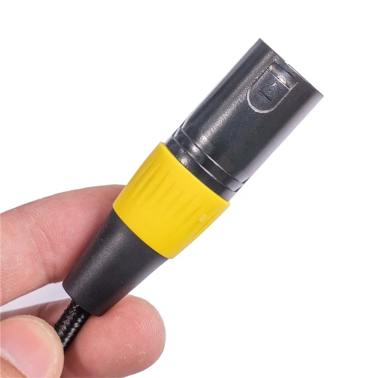 6.35mm+3.5mm Male to XLR 3Pin Converter Cable for Microphone Mixing Console Camera