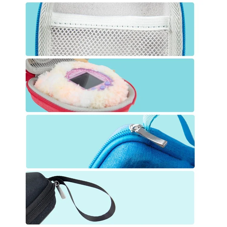 Para Tamagotchi Pix Virtual Pet Machine Storage Bag Portable Travel Bag Shockproof Case - Preto