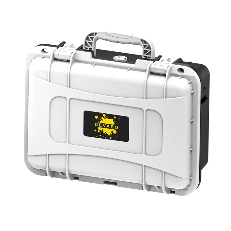 DEVASO For Nintendo Switch Travel Box Waterproof Carrying Case Soft Lining Hard Case, Color Splicing - Black+White