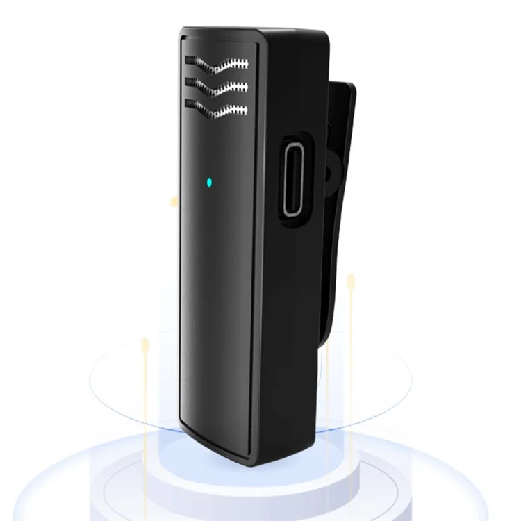 J60 Mini Wireless Lavalier Mic Transmitter + Receiver Portable Lavalier Microphone with Lightning  Connector