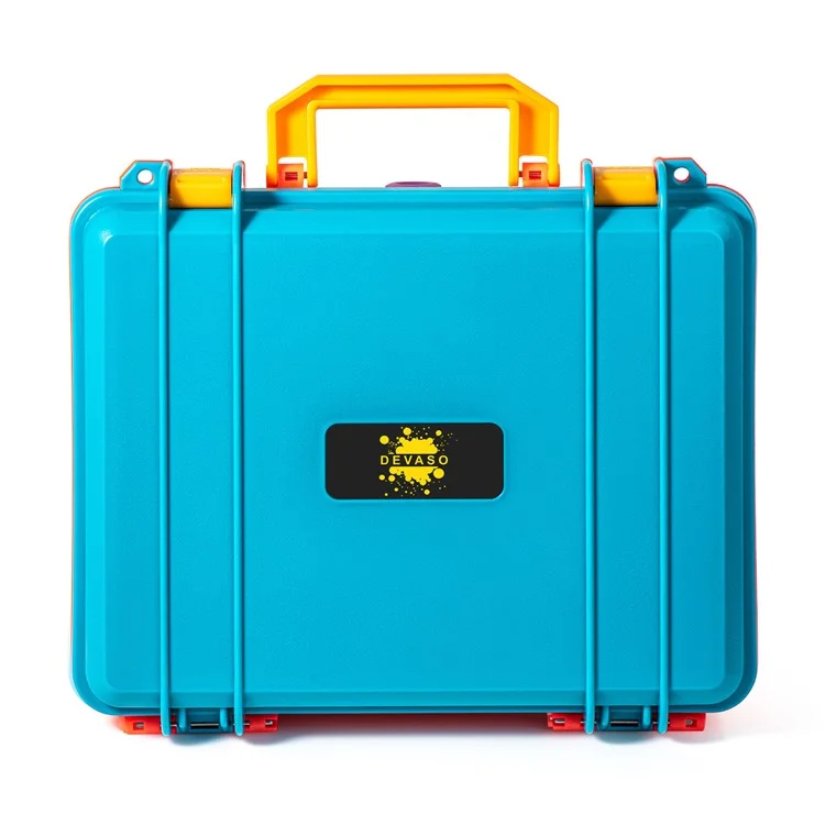 DEVASO GY227 For Nintendo Switch Game Console Controller Shockproof PP Tote Box Waterproof Carrying Case - Orange+Blue
