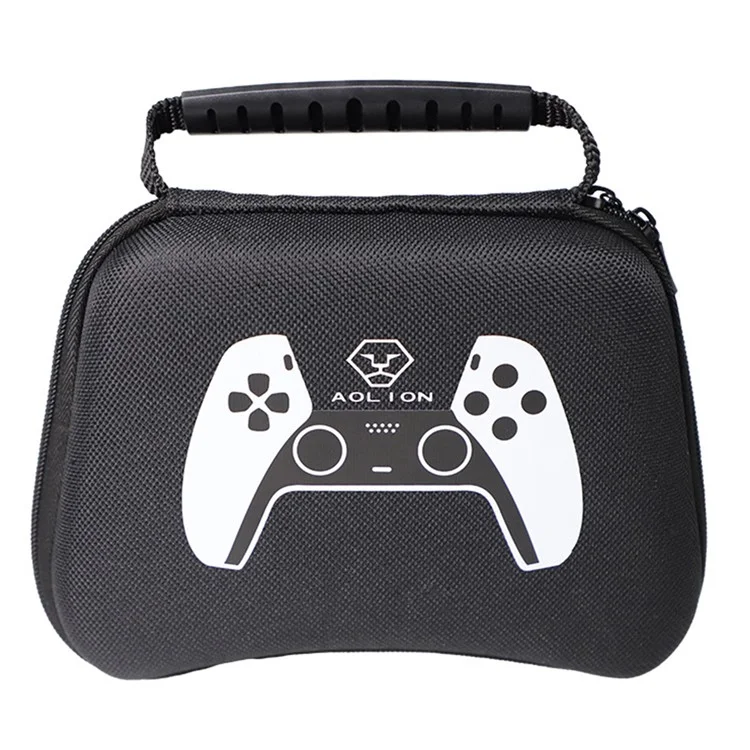 AOLION Portable Carrying Case for PS5 Controller Storage Bag Waterproof EVA Hard Shell - Black