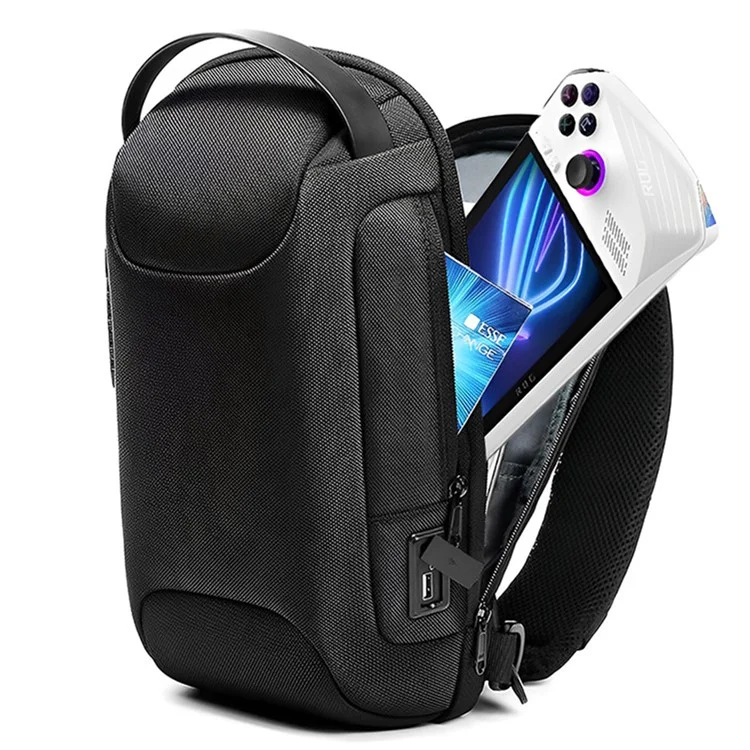 Für Asus Rog Ally Game Console Oxford Cloth Chest Bag Single Shoulder Bag mit Anti-theft Lock - Camouflage