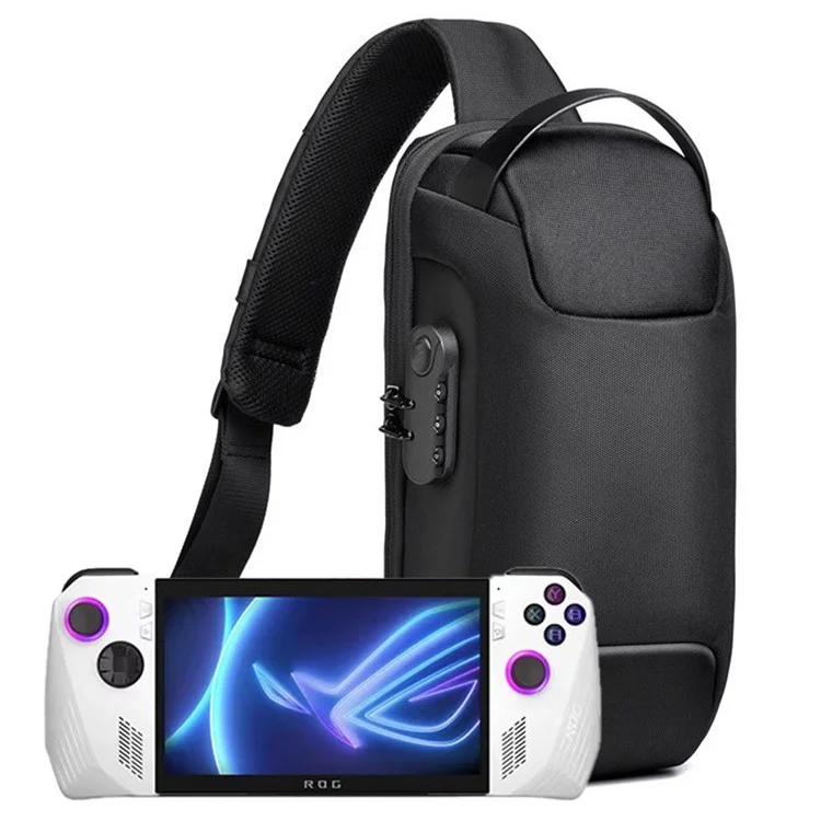 Für Asus Rog Ally Game Console Oxford Cloth Chest Bag Single Shoulder Bag mit Anti-theft Lock - Camouflage