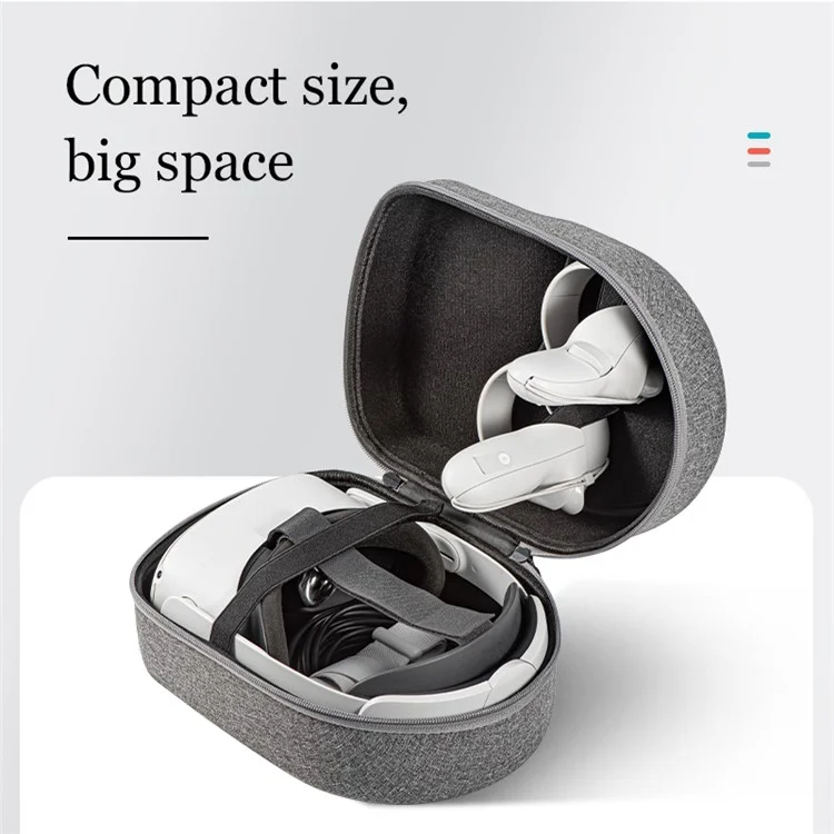 DEVASO For Oculus Quest 2 VR Glasses Portable Storage Bag Oxford Cloth Handbag Carrying Case