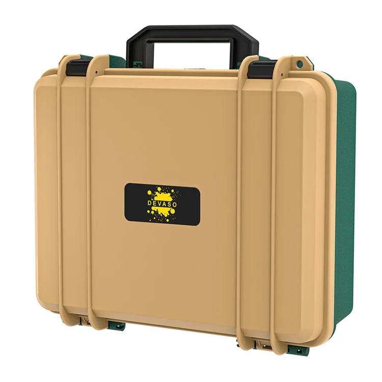DEVASO GY227 Waterproof Storage Box for Nintendo Switch Game Console Accessories Carrying Case, Gold Green