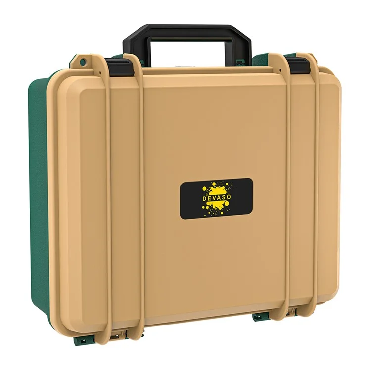 DEVASO GY227 Waterproof Storage Box for Nintendo Switch Game Console Accessories Carrying Case, Gold Green
