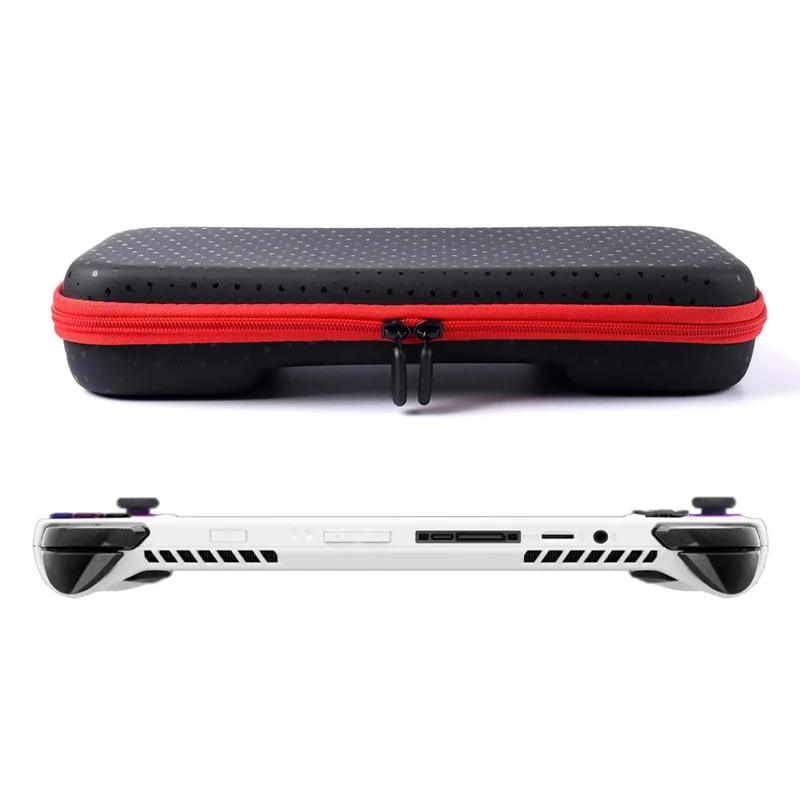 Для ASUS ROG Ally Game Console Storage Bag Portable Carrying Bag with Silicone Case Cover - Blue