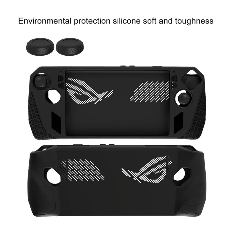 Для ASUS ROG Ally Game Console Storage Bag Portable Carrying Bag with Silicone Case Cover - Blue