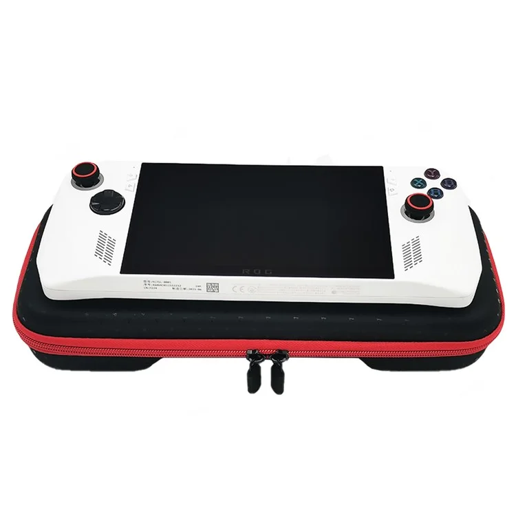 Für ASUS ROG Ally Game Console Aufbewahrungstasche, tragbare Tragetasche mit Silikonhülle - Lila