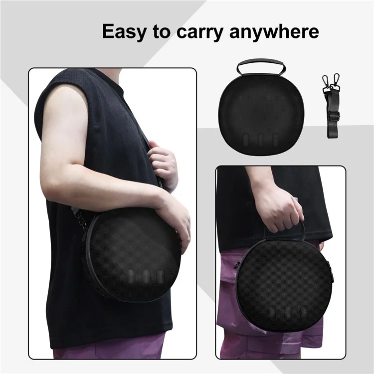 Hard EVA Carrying Case for Meta Quest 3 VR Headset Travel Portable Storage Bag - Black