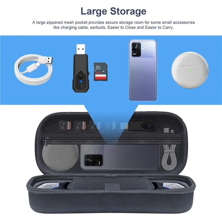 JYS JYS-P5190 Para Sony PS5 Portal Impermeable EVA Estuche de Almacenamiento Portátil Bolsa de Transporte para Consola de Juegos Portátil