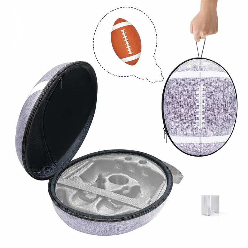 JYS JYS-MQ008 For Meta Quest 3 VR Glasses Shockproof Carrying Case Portable Hard Shell Bag Handbag - Logo / Grey