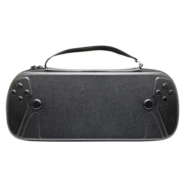 For PlayStation Portal Shockproof Storage Bag Game Console Carrying Case - Cross Texture PU Leather