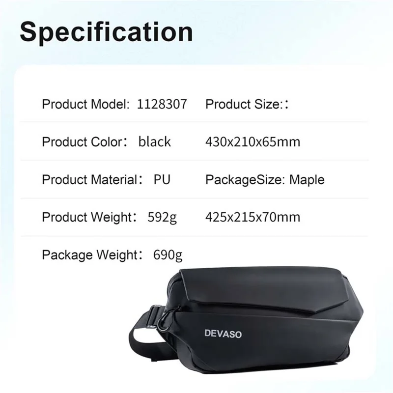 DEVASO Portable Handheld Game Console Carrying Bag PU Leather Crossbody Bag