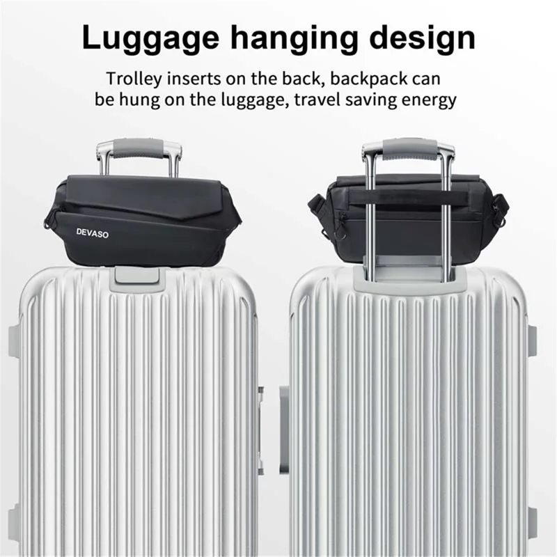 DEVASO Portable Handheld Game Console Carrying Bag PU Leather Crossbody Bag