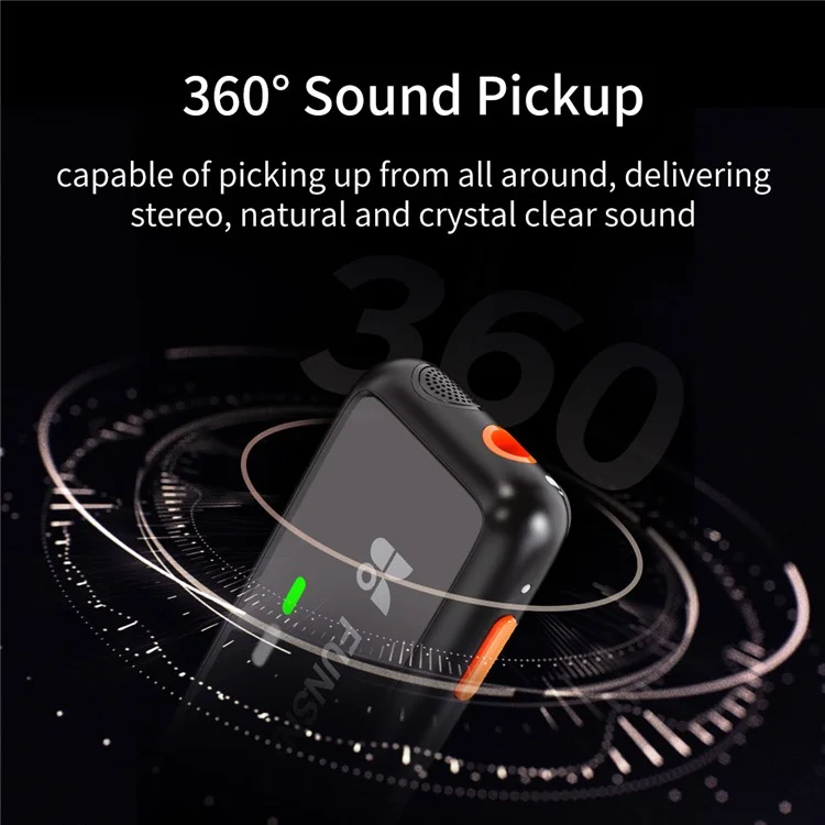 XIAOMIYOUPIN FUNSNAP S6 Kabellose Geräuschunterdrückende Lavalier-Mikrofonanlage, iP-Empfänger + Sender (ohne Ladekoffer)