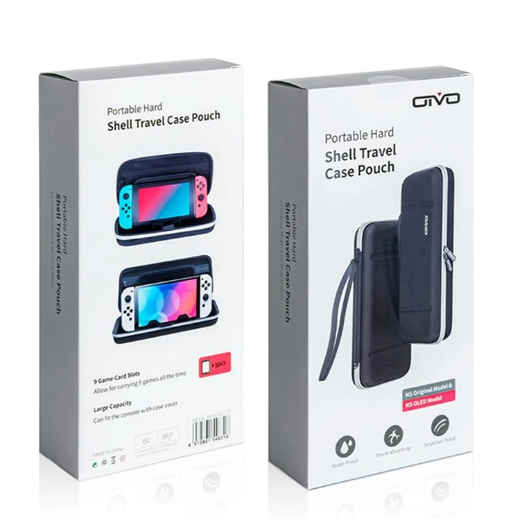 OIVO IV-SW117 For Nintendo Switch OLED Oxford Cloth Portable Hard Shell Travel Case