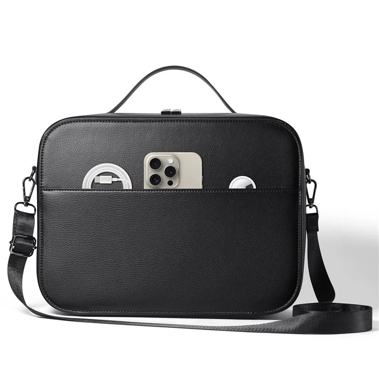 Funda protectora de transporte para el Apple Vision Pro MR Headset - Bolsa de almacenamiento portátil - Negro