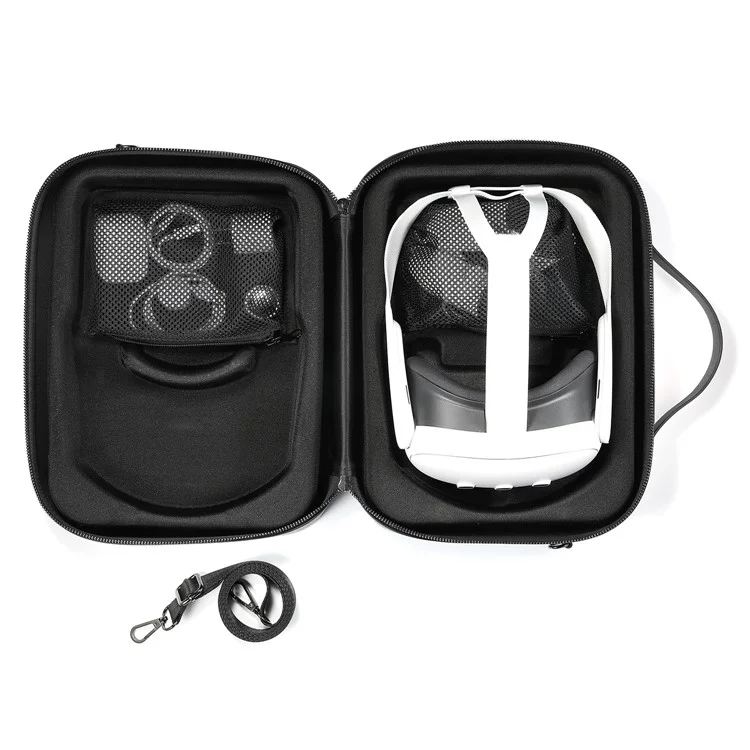 Funda protectora de transporte para el Apple Vision Pro MR Headset - Bolsa de almacenamiento portátil - Negro
