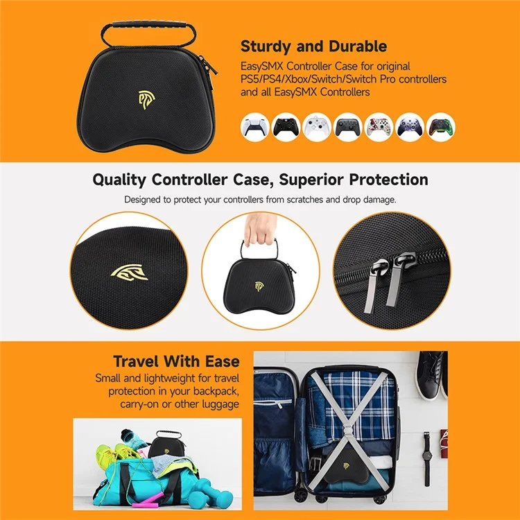 EASYSMX X15 Hardshell Storage Case Handheld Game Controller Carrying Bag Handbag