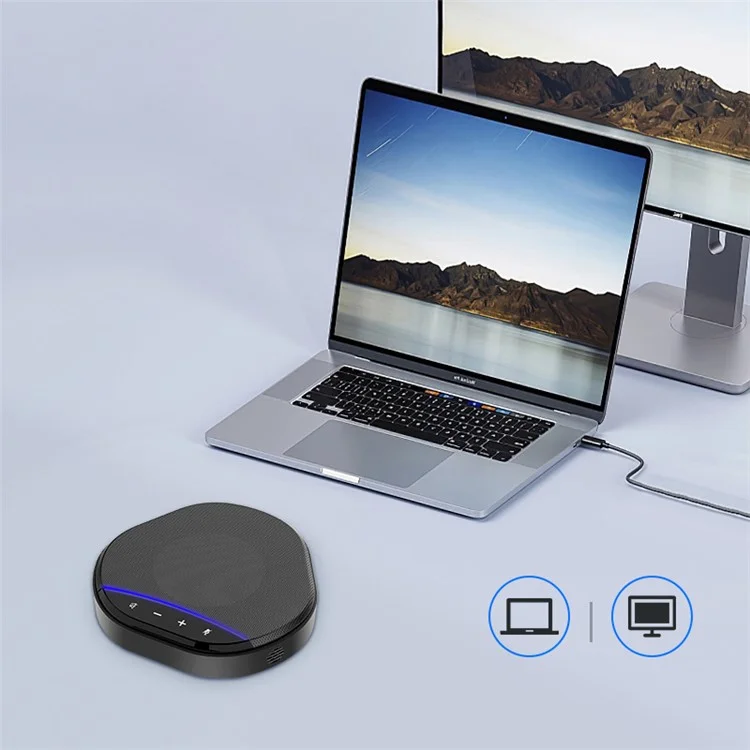 M6 USB-Mikrofon Schreibtisch-Mikrofon mit Anzeige Omnidirektionales Kondensatormikrofon für Aufnahmen