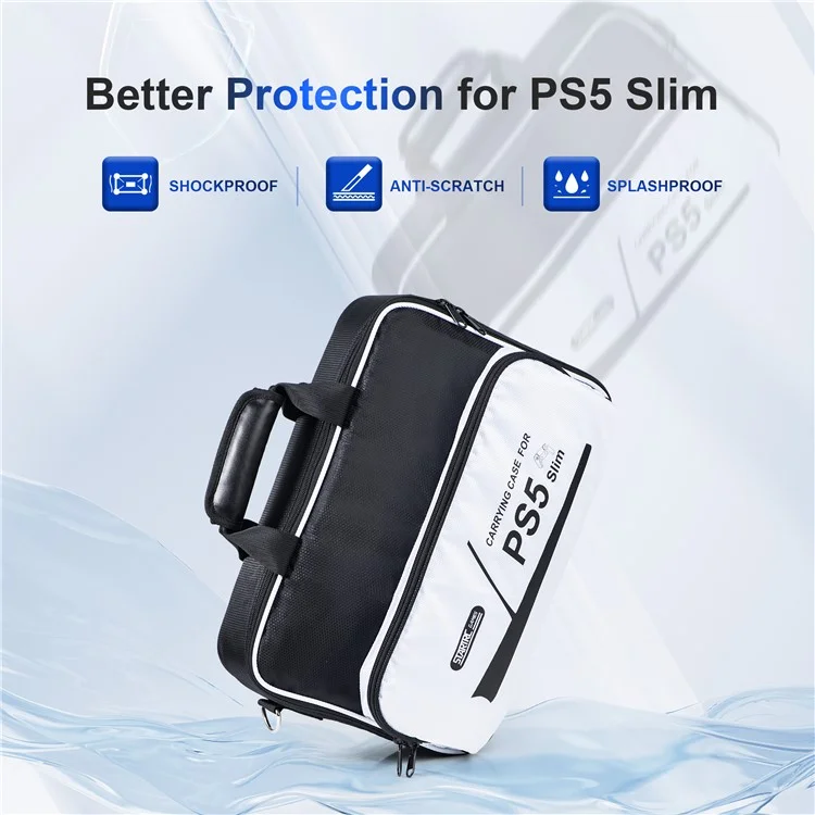 STARTRC GAMES Pour Sony PS5 Slim Sac de rangement pour console de jeu Sac bandoulière en toile Oxford