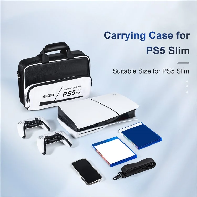 STARTRC GAMES Pour Sony PS5 Slim Sac de rangement pour console de jeu Sac bandoulière en toile Oxford