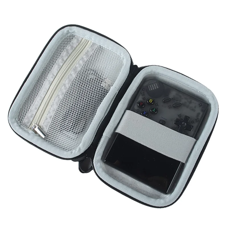 For ANBERNIC RG35XX Plus Game Console EVA Storage Bag Portable Carrying Pouch Organizer