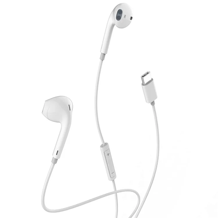 MCDODO HP-6070 MDD Type-C with Wire Earphones - White