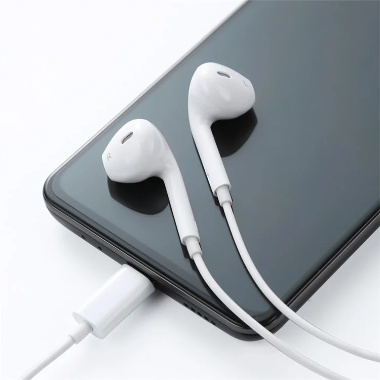 MCDODO HP-6070 MDD Type-C with Wire Earphones - White