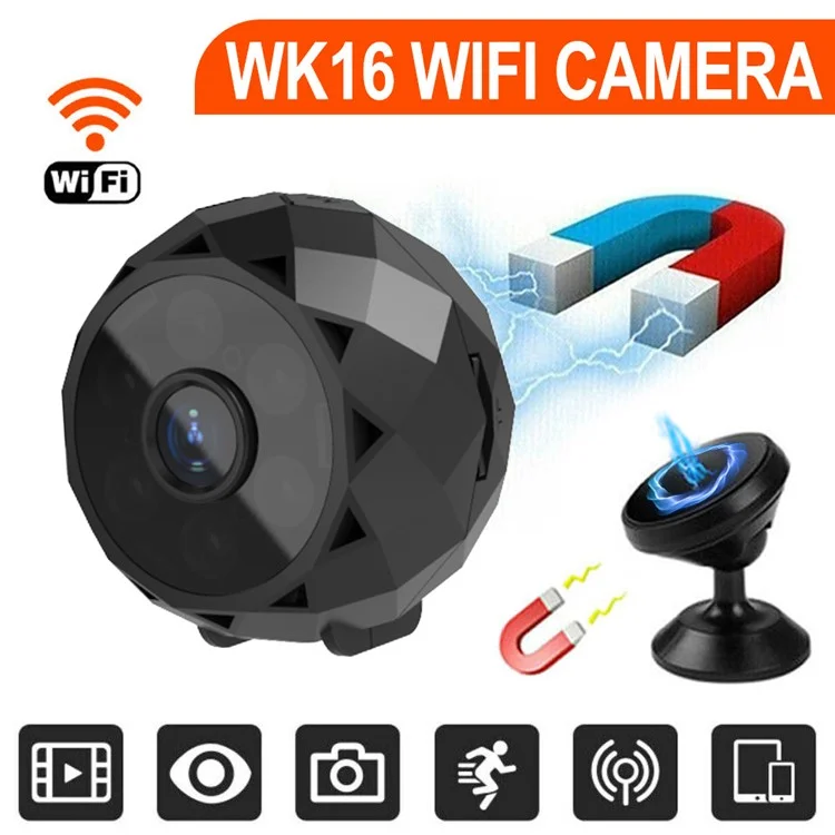Home Wi-Fi security camera WK16 with remote mobile phone monitoring, night vision