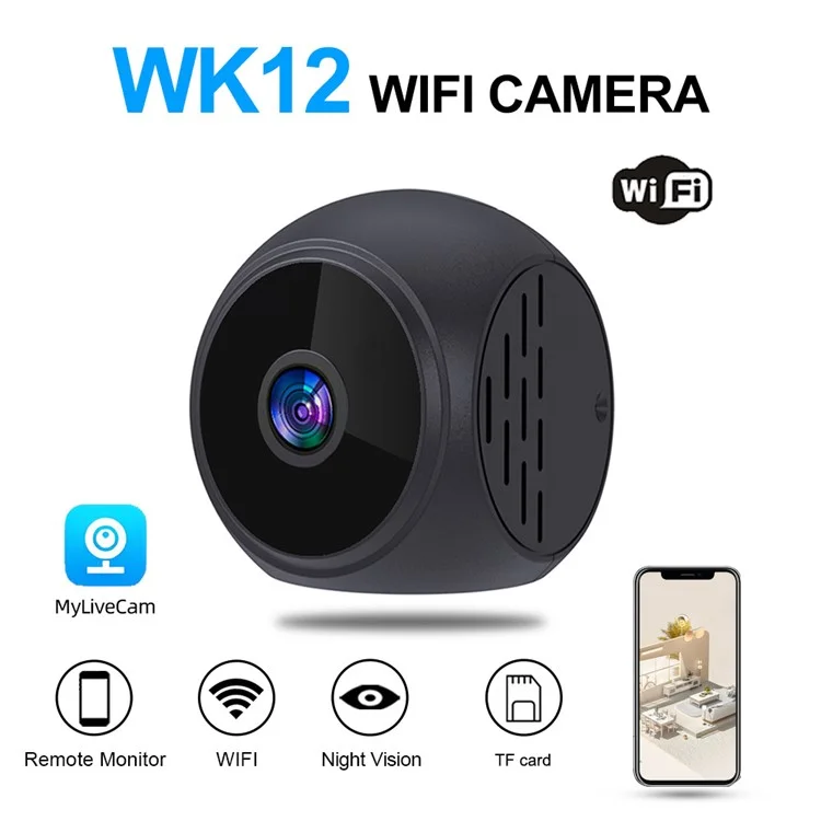 WK12 WiFi Wireless Camera Home Security Pet Baby Monitor Night Vision Indoor Camera
