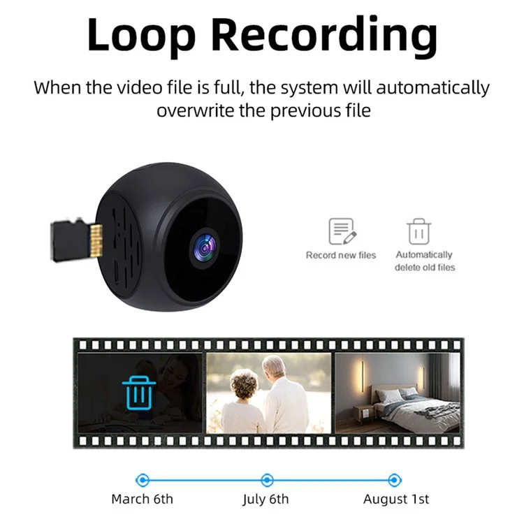 WK12 WiFi Wireless Camera Home Security Pet Baby Monitor Night Vision Indoor Camera