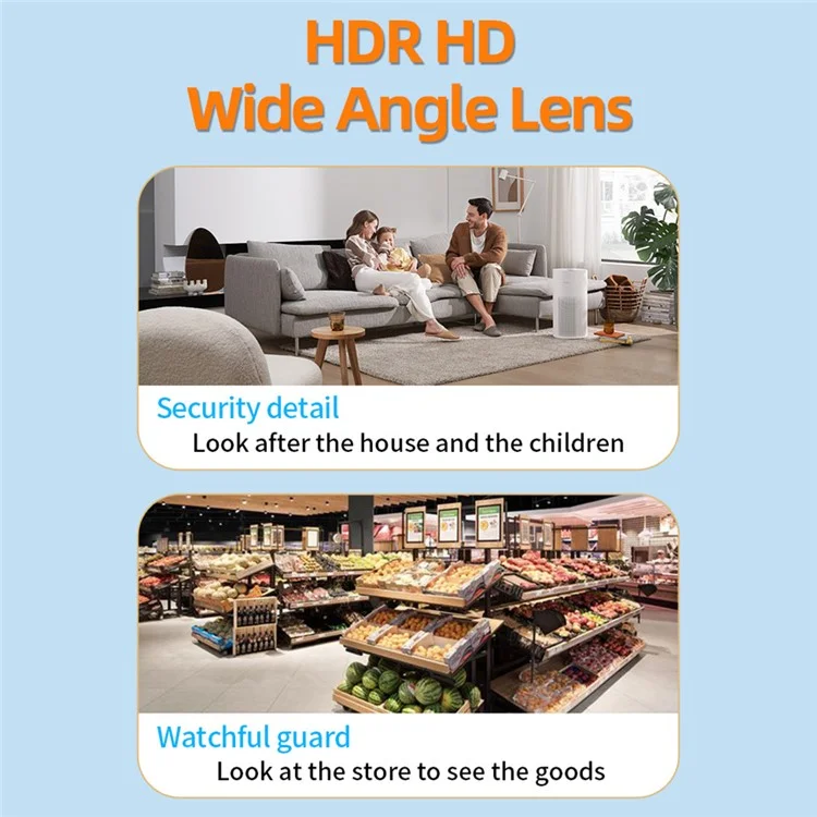 WK12 WiFi Wireless Camera Home Security Pet Baby Monitor Night Vision Indoor Camera
