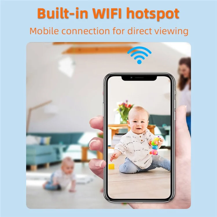 WK12 WiFi Wireless Camera Home Security Pet Baby Monitor Night Vision Indoor Camera