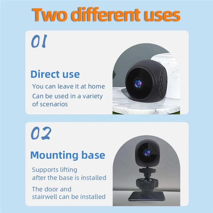 WK12 WiFi Wireless Camera Home Security Pet Baby Monitor Night Vision Indoor Camera