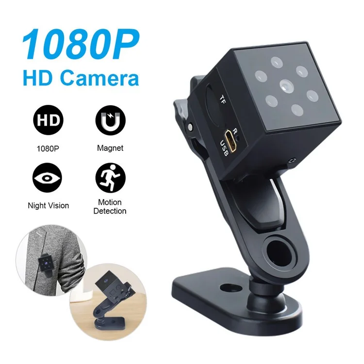Telecamera di sicurezza wireless MD23 1080P con rilevamento del movimento e visione notturna, monitor per casa, animali domestici e bambini