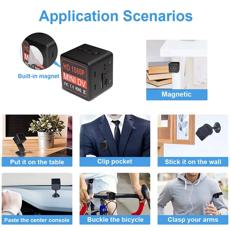 MD25 Home Security Outdoor Wireless Sport Camera Motion Detection Mini HD Night Vision Camera