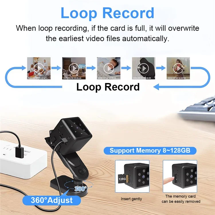 MD25 Home Security Outdoor Wireless Sport Camera Motion Detection Mini HD Night Vision Camera