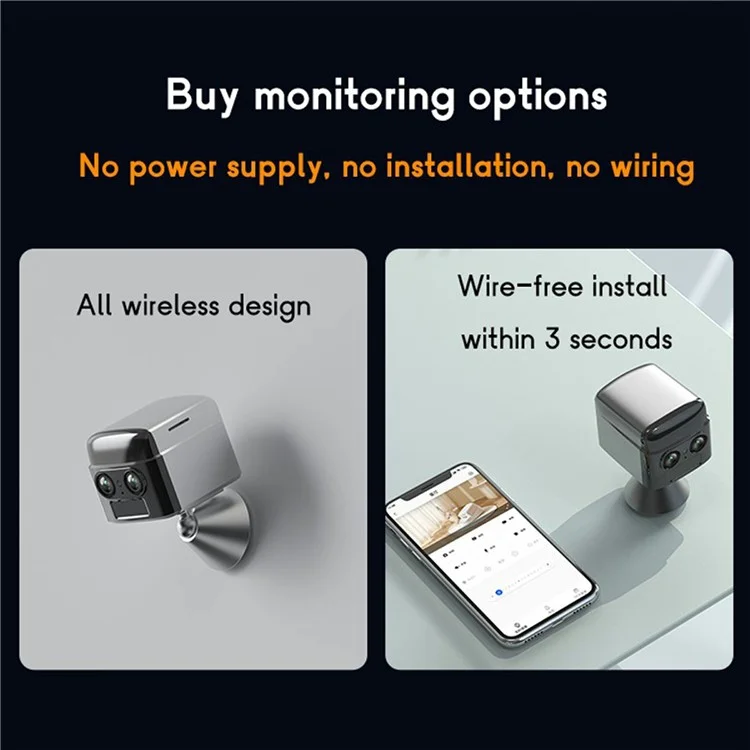 C7 Wireless Camera Home Security Pet Monitor Night Vision Two-Way Audio Camera (4G Network EU Version)