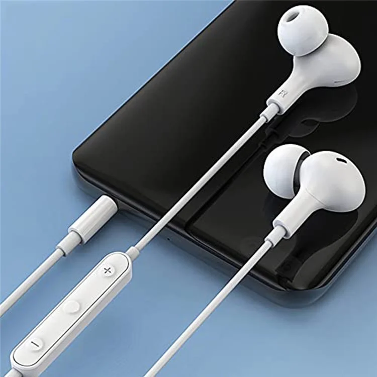 ME538 3,5 mm Écouteur Magnétique Câblé Mic Mic Diphone Contrôle du Téléphone Musique Casque de Jeu - Blanc