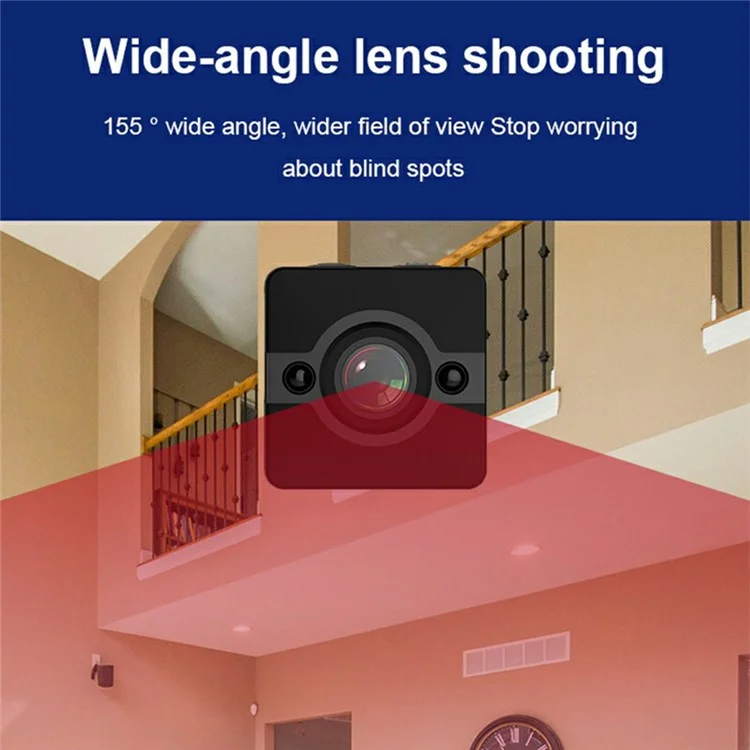Caméra de sport sans fil SQ12 Home Security Outdoor Mini avec détection de mouvement, vision nocturne et boîtier étanche
