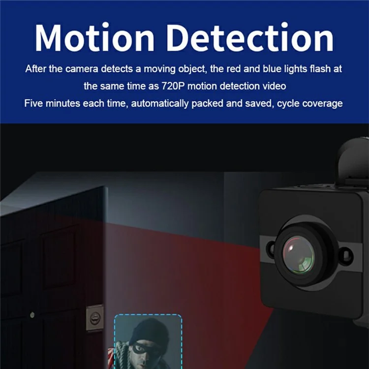 Caméra de sport sans fil SQ12 Home Security Outdoor Mini avec détection de mouvement, vision nocturne et boîtier étanche