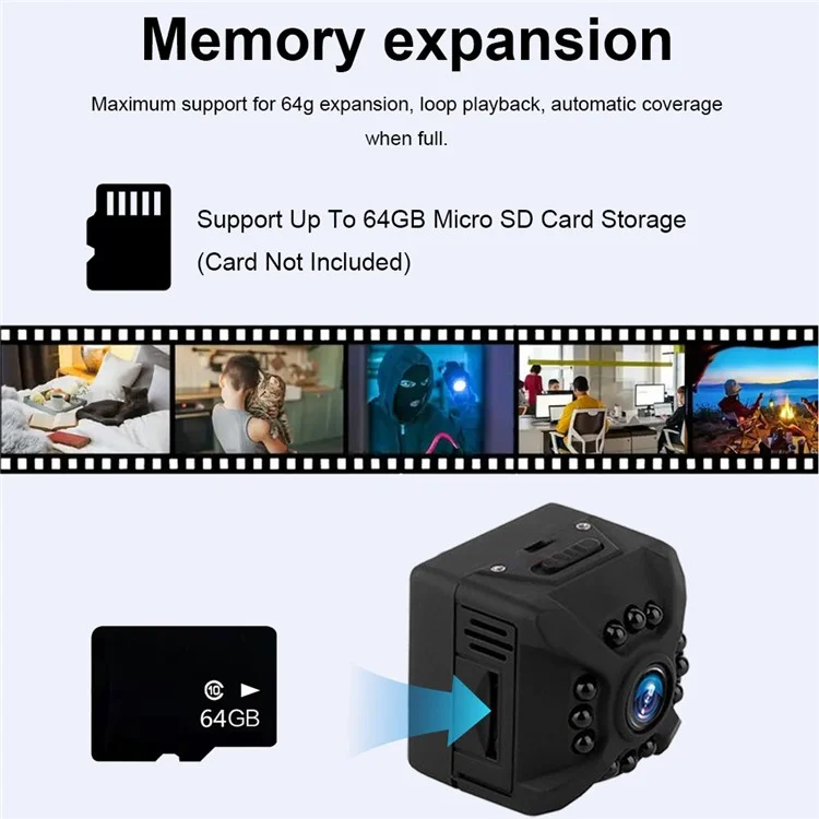X5 Home Security Outdoor Sport Camera Motion Detection Mini Night Vision WiFi HD Camera