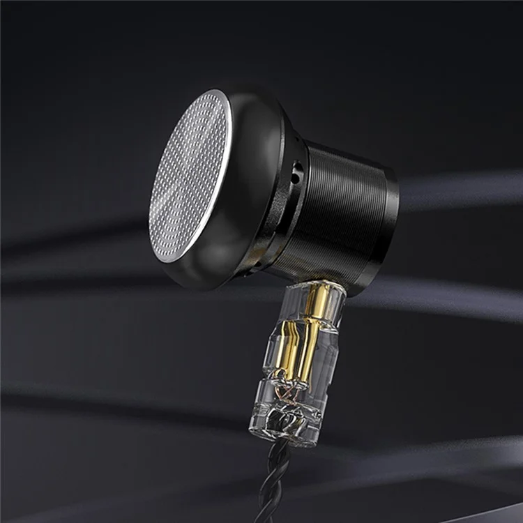 ND DTS Aurbarghi Dinamici di Cancellazione Del Rumore Auricolari Hifi Bass Monitor In-ear Con Cavo Staccabile, Con Microfono - Nero