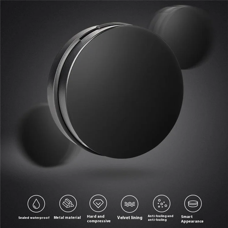 TRN Mini Hard Earphone Storage Case Protective Waterproof Aluminum Alloy Earbuds Housing Box