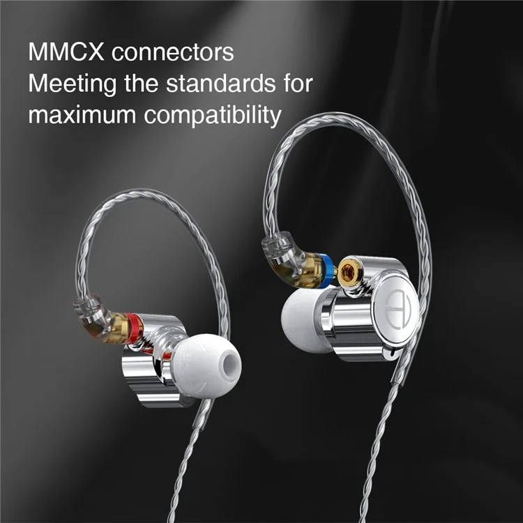 TRN TA1 Detachable 3.5mm Wired In-Ear Earphone MMCX Interface Heavy Bass Headset with Mic
