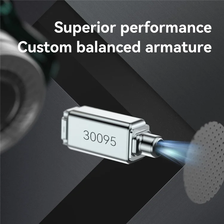 TRN ST1 Pro Detachable 3.5mm Wired In-Ear Earphone HiFi Music Tunable Headset without Mic - Green